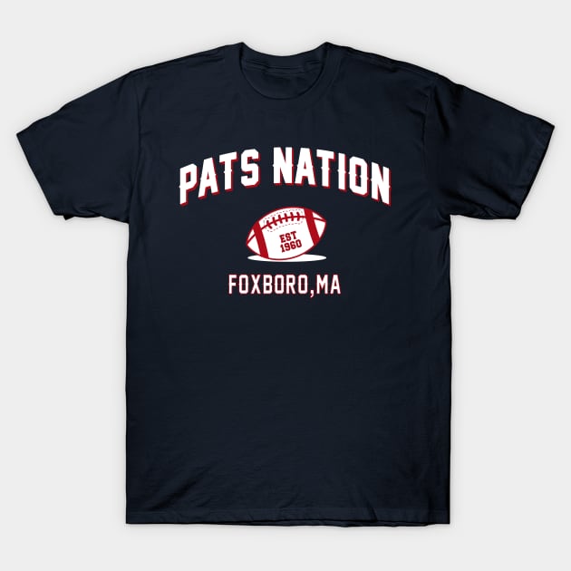 pats nation est 1960 T-Shirt by rsclvisual